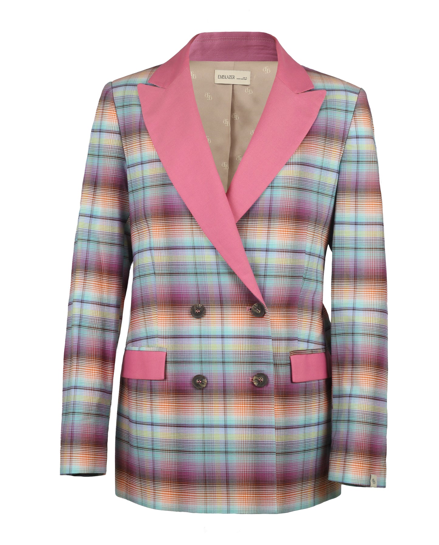 Rainbow 100%Cotton Oversized Blazer