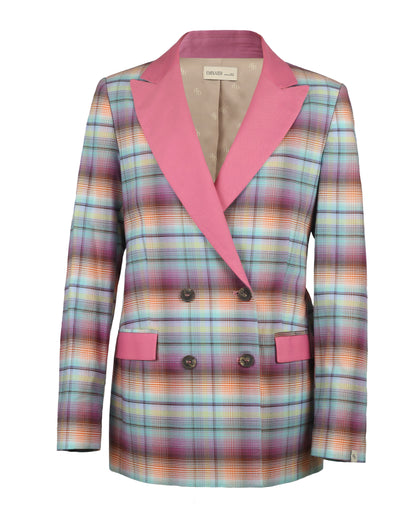 Rainbow 100%Cotton Oversized Blazer