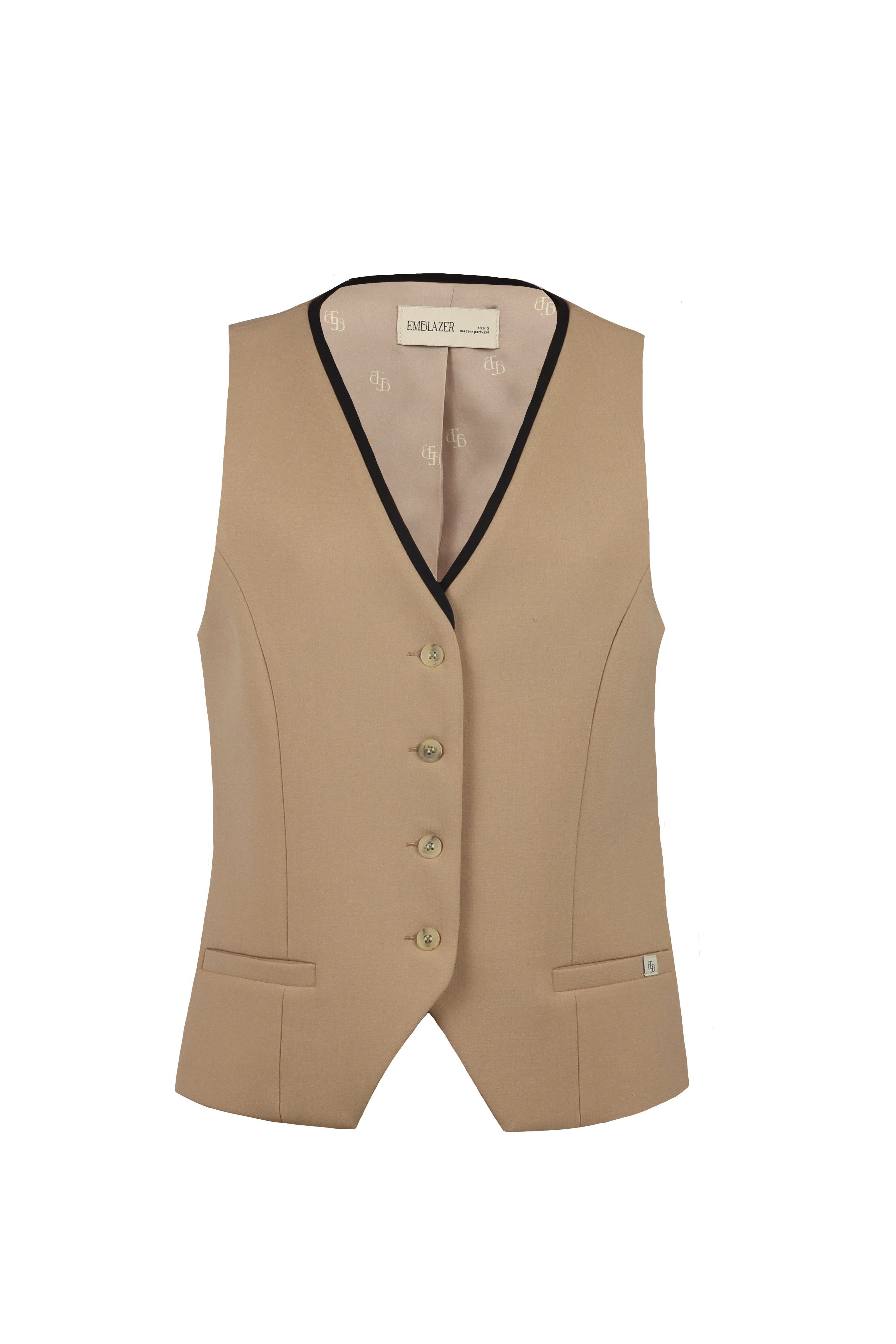 Camel Tailor Slim Fit Vest