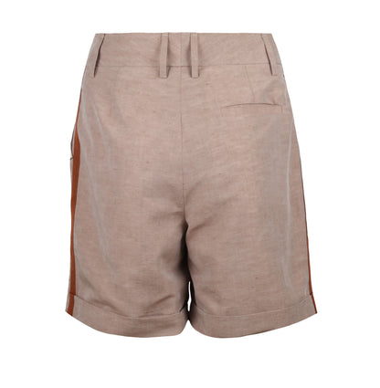 Hazelnut Tencel&Linen Shorts