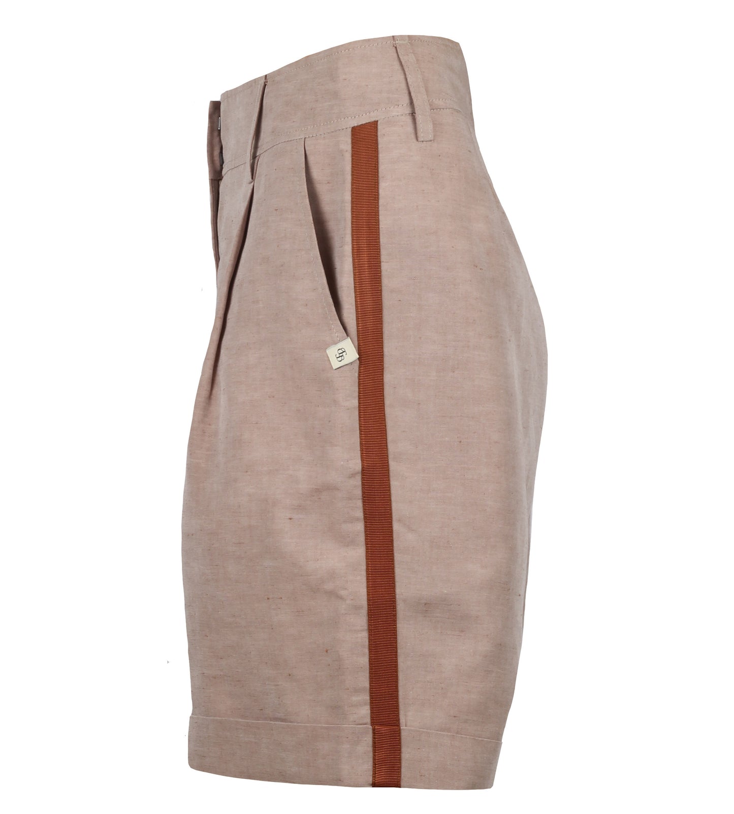 Hazelnut Tencel&Linen Shorts
